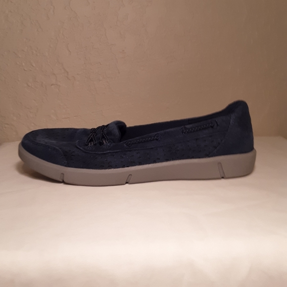 Skechers Womans SN 100205 Navy Blue Suede Shoes - Picture 5 of 11